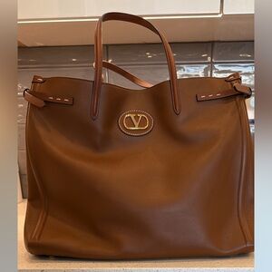 Valentino Brown Leather Handbag